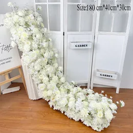 Outros suprimentos de festa de evento artificial rosa hortênsia flor adereços de casamento po fundo decoração flor parede pano de fundo guirlanda decoração de festa em casa 230425