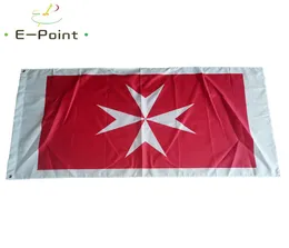 Cywilna Ensign of Malta Flag 35 stóp 90cm150 cm Baner Flag poliestrowy Dekoracja Latająca domowa flaga ogrodowa Flaga Świąteczna 8193642