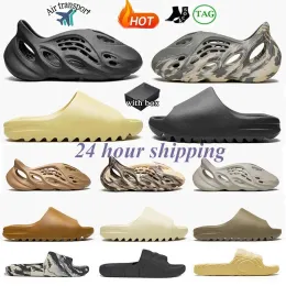 Designer Men Woman Slippers Slides Sandals Bone Resin Desert Sand Foam Runner Vermillion Mineral Blue Onyx Pure Onyx Stone Sage MX Carbon Sulfur 36-48