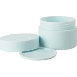 Pots de crème de soin de la peau en plastique Frost de qualité PP Bouteille rechargeable Blanc Rose Bleu Noir Emballage cosmétique vide Pots de crème pour les yeux ronds Conteneur d'usine
