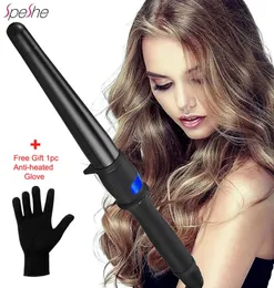 Curling Irons 0.75/1/1.25 inch LCD Display Professional Ceramic Barrel Hair Curler Automatic Curling Iron For Hair Stick Hair Styling Tools 231124