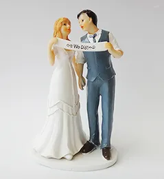Festive Supplies We Got Married Bride And Groom Wedding Props Cake Topper Home Decor High Grade Resin Figurine Craft Gift Party Stand