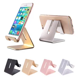 Universal Mobile Phave Tablet Desk Holder Aluminium Metal Stander för iPhone 15 14 13 12 Mini 11 Pro XR XS Max Samsung S22 S21 S30 A33 A72 Smartphone -surfplattor Laptop