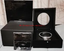 Hurtownia najlepszej jakości pudełka zegarkowe hub hub zegarki oryginalne papiery pudełka drewniane czarne skórzane szklane szklane torebki 1,2 kg na ręki hub4100