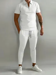 MEN MAWNITSUITS 2023 TRAKSSUIT SUPSING CLOTHING SUMMER FASHION SLIM SLIM DASAL SPORT TRAND TREND TREND TRIND TIRT LONG PANT