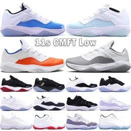 Jumpmans 11 cmft Low Men Women Basketball Shoes 11s بالكاد Green Bred DMP Michigan White Army Navy 72-10 Cherry Outdoor Chaussures Size 36-45