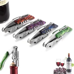 Wine Opener Stainless Steel Multi-function Bottle Opener Foil Cutter Cork Remover Professional Waiters Corkscrew LX5570