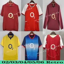 02 03 04 05 06 Retro Henry Wright Soccer Jerseys Galla Highbury Home Football Shirt Pires Reyes Bergkamp Adams Persie mundury