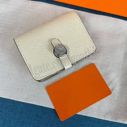 Calvi Duo kompakt kart sahibi klasik marka cüzdanları h tasarımcı pasaport kart çantası kadın ithal epsom deri toka gogon üst qua2702