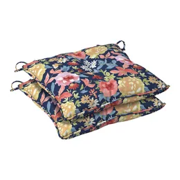 18 x 19 Multi-color Fiona Floral Outdoor Seat Pad, 2 Pack