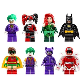 8pcs/Lot Building Blocks The Minifig Shop DC Super Heroes Joker Harley Quinn Mini Figures Prezent dla dzieci PG8032