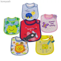 Bibs Burp Cloths Fashion Cartoon Baby Bibs 방수 신생아 반다나 먹이 아기 버프 천 소녀 아기 액세서리 0-12 Monthsl231125