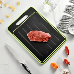 1pc, Chopping Board, Fast Defrost Tray, Double-sided Cutting Board, Defrosting Tray For Frozen Meat, Defroster Plate For Fast Thaw Frozen Food Meat Fruit