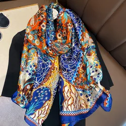 Высококачественный шелковый шарф -шарф модный принт
