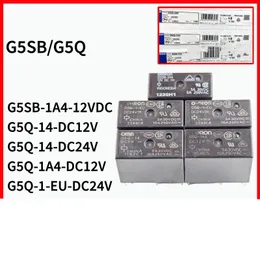 Omron G5Q-14 G5Q-1A G5Q-1A4 G5SB-14 5V 12V 24V Novo relé de potência do carro original