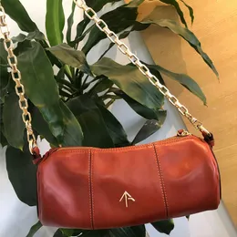 2023 manu atelier cylinder Pillow bag shoulder bags womens designer leather crossbody bag arrow handbags k8LW#
