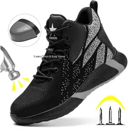 Boots Men Safety Steel Toe Work Shoes Antismash Working Sneakers Intestructible Construction Winter 231124