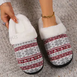 Slippers Christmas Chic Elegant Fluffy Slippers Women Winter Plush Designer Shoes Ladies 2023 Retro Casual Platform Fur Slides Couple T231125