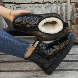 Daha sıcak kar botları kadın kış supromid-kalf botları artı kadife sıcak kaymaz pamuklu pamuklu yumuşak ayakkabılar botas de nieve para mujer