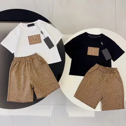 kid two piece set kids designer sets baby clothes 2 pcs toddler t shirt clothing boys girls tracksuits Short Sleeve suits Top luxury summer shirt classic letter