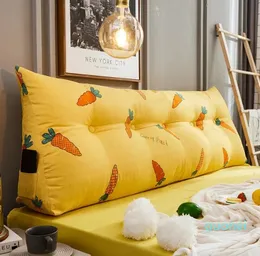 Coperta rimovibile lavabile cuscino da comodino schienale grande divano Tatami cuscino per la vita cuscini borsa da letto decorazione triangolare camera da letto morbida