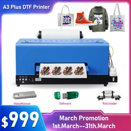 Printer A3 Direct To Film DTF Transfer Garment Printing Machine T Shirt Hoodie Subimation Impresora 33CM