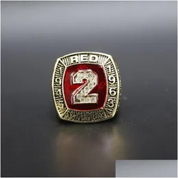 Cluster Rings Hall of Fame Baseball 1945 1963 2 Red Schoendienst Team Champions Championship Ring With Wood Display Box Souvenir Men DHN0N