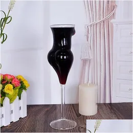 Wine Glasses Creative Glass Cup Whiskey S Lady Men Body Shape Chest Beer For 8 Drop Delivery Home Garden Kitchen Dining Bar Drinkware Dh0Rq