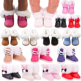 Akcesoria dla lalek 7 cm pluszowe buty Ubrania na 43 cm Urodzone dziecko 18 cali dziewczyna amerykańska nasz pokolenie Toys Girls Prezent 230424