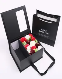 Party Supplies Surprise Present Box Flip Valentine039S Day Birthday Present Simulation Flower5776644