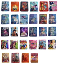 3.5 mylar bag holographic packs 맞춤형 인쇄 패키지 가방 재 정매 가능한 지퍼 파우치