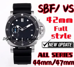 SBF/vs Luxury Men's Watch PAM683、42mmすべてのシリーズすべてのスタイル、排他的なp.90ムーブメント、44、47mm他のモデル、316Lファインスチールがあります