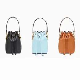 Mulheres em relevo cordão mini balde sacos de luxo designer mens fim de semana crossbody couro liso ginásio tote bolsa moda duas alças de ombro embreagem shopper ba