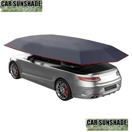 Car Sunshade Insated Hood Canopy Waterproof Uv-Proof Outdoor Vehicle Carport Tarpain Shed Drop Delivery Automobiles Motorcycles Interi Othej
