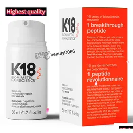 Bb Cc Creams K18 Leave-In Molecar Repair Hair Mask To Damage From Bleach 50Ml Drop Delivery Health Beauty Makeup Face Dhtnd