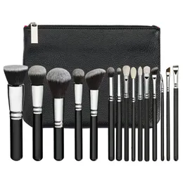 Makeup Tools High Quality Brush 15Pcs Set Professional Cosmetics Tool For Powder Foundation Eyeshadow Blush With Pu Bag Ship Drop Deli Dh6W8