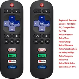 Controle remoto substituído apenas para Roku TV TCL Hisense Onn Sharp Element Westinghouse Philips Roku Series Smart TVs NÃO PARA ROKU Stick and Box