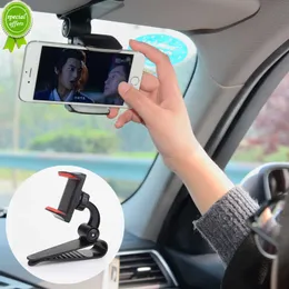 Universal Car Sun Visor Połącz telefonu 360 stopni Rotacja samochodowa nawigacja montaż stojak klipu do wspornika telefonu komórkowego