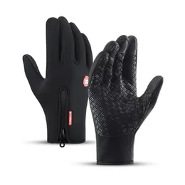 Rękawice zimowe ciepłe dotykowe rękawiczki rowerowe dla mężczyzn dla mężczyzn Kobiety biegający na turystykę sportowe wodoodporne rękawiczki runowe zużycie wysokiej jakości 2023