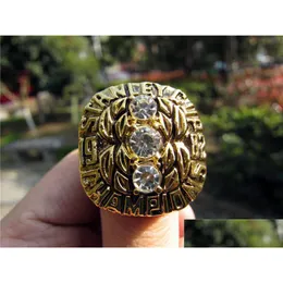 Klaster Pierścienie 1982 New York Islanders Stanley Cup Ring Men Men Sport Fan Pamition Pauteir Gift Hurtowa kropla dostawa biżuterii R Dhbia