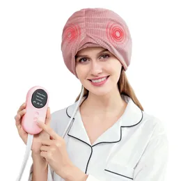 Cabeça massageador elétrico aquecido vibração compressão de ar amassar cabeças spa para dor de cabeça alívio do estresse e sono profundo 231123