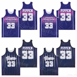 Central Arkansas Bears Jerseys College Basketball Scottie Pippen 33 Moive University Hiphop Drużyna oddychająca granatowa fioletowa czysta bawełna sport mundur retro mundur