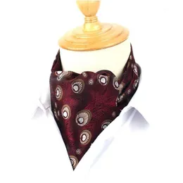 Neck Tie Set Men Cravat Ties Classic Ascot For Scrunch Self British Style Gentleman Polyester Jacquard Cravats1 Drop Delivery Fashion Dhqo5