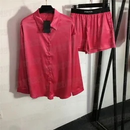 Designer Women Shirts Shorts Casual Sets Long Sleeve Cardigan Letter Webbing Elastic Waist Loose Pants