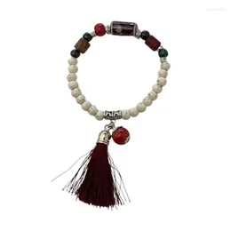 Fita de fios Bracelet Gift Homens Colorful Mulheres Adornamento de Pedra Acessórios Étnicos 57bd