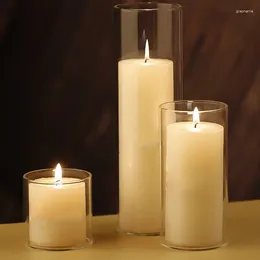 Kerzenhalter aus Glas für Heimdekoration, moderne Hochzeitsdekoration, Kerzenhalter
