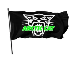 Arctic Cat Skull 3x5ft Flags Outdoor Banners for Guys 100D Polyester High Quality With Brass Grommets6177283