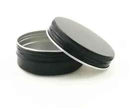 Simple Lot of 50 pcs Aluminum Jars 60ml Black Metal Tin 2oz Cosmetic Containers Crafts Aluminum Container Jars