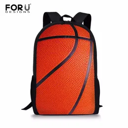 Outdoor Bags Forudesigns fogo basketballs crianas sacos de escola para adolescentes meninos grande capacidade mochila escolar mochila crianas daypac J230424