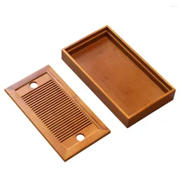 Dinnerware Sets Tea Tray Chinese Set Wood Table Embedded Serving Platters Wooden Office